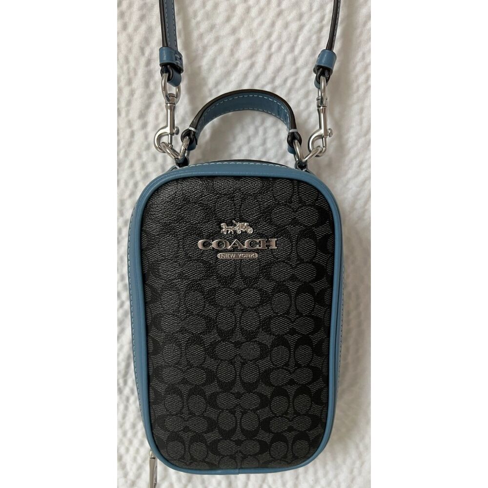 Coach Eva Phone Crossbody in Signature Canvas - Picture 2 of 10